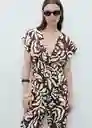 Enterizo Mono Merci Marrón Talla L Mujer Mango