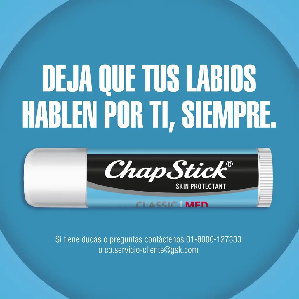 Chapstick Hidrata Protege y Reapara Labios Medicado