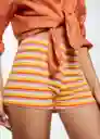 Short Calipo Naranja Talla M Mujer Mango