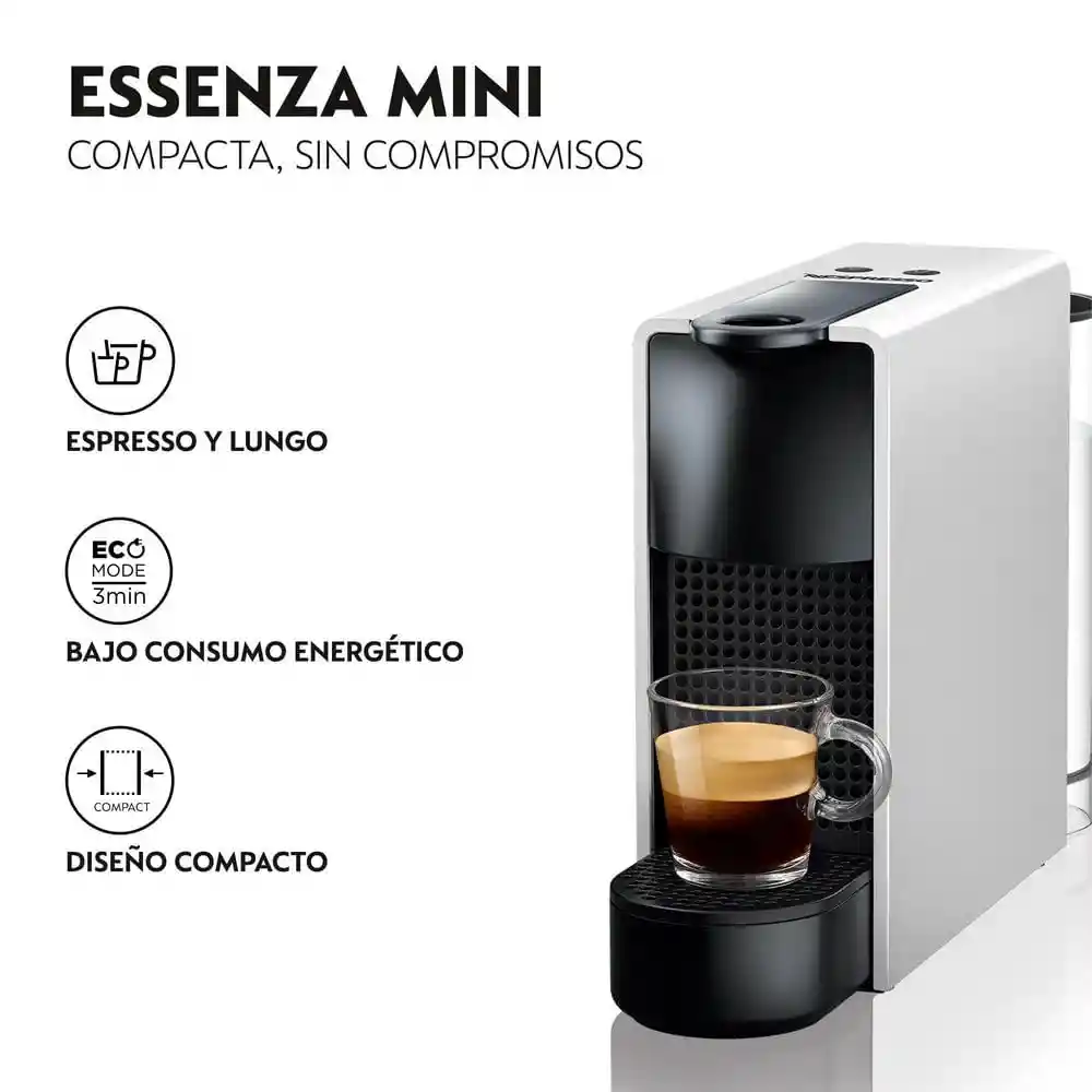 Nespresso Cafetera Essenza Mini Gris