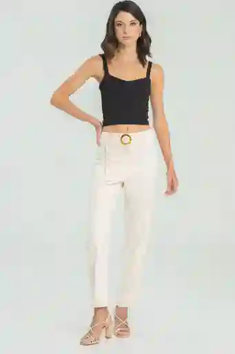 Pantalón Tobillero Swam Color Marfil Talla 10 Ragged