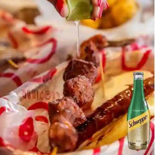 Combo Chopinar de Cerdo + Schweppes Ginger Ale 300ML