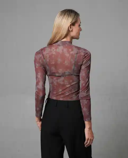 Camiseta Mujer Café Talla S 202G004 Rifle