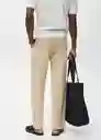Jean Albe Beige Talla 44 Hombre Mango