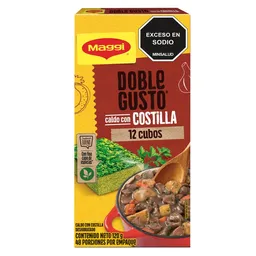 Caldo con Costilla MAGGI Doble Gusto 12 cubos x 120g