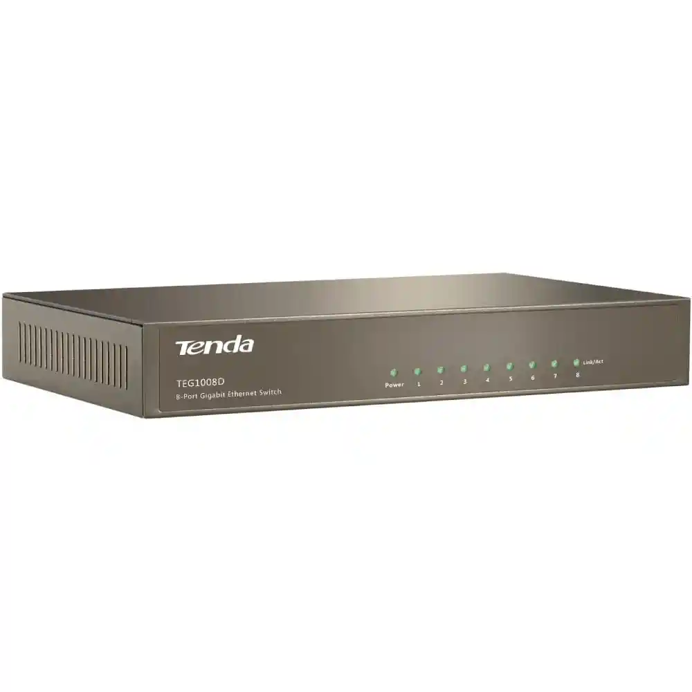 Tenda Switch Gigabit de Sobremesa de 8 Puertos Teg1008D