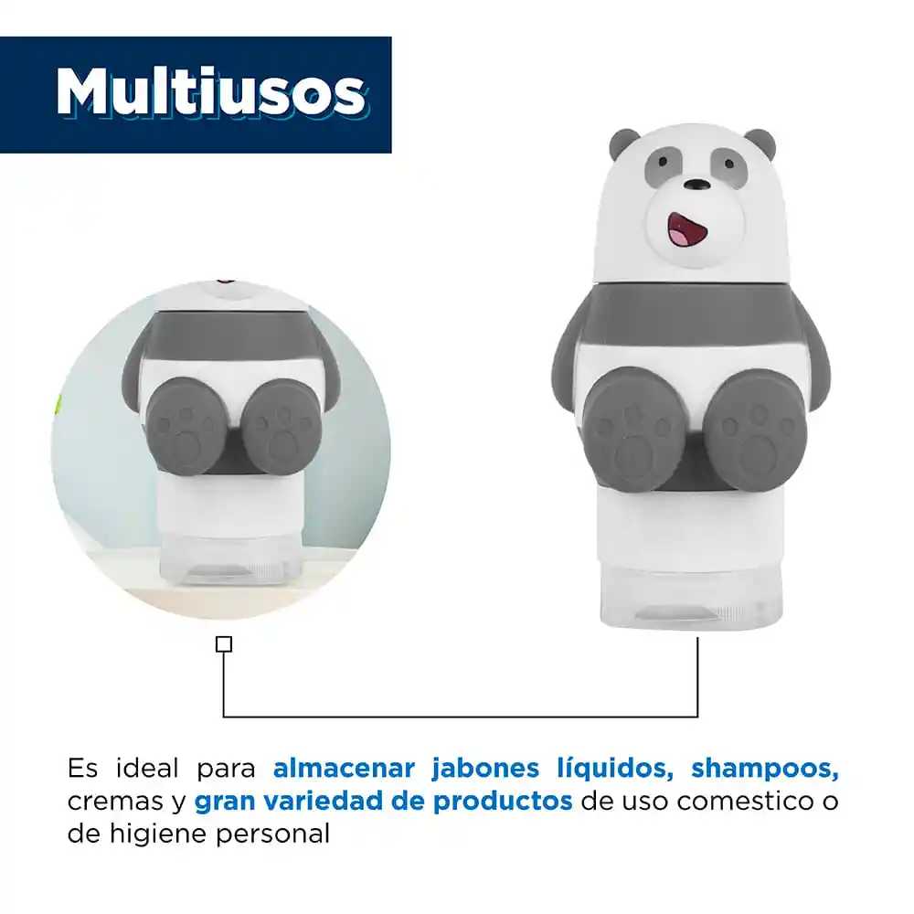 Botellas de Viaje Panda we Bare Bears Collection 5.0 Miniso