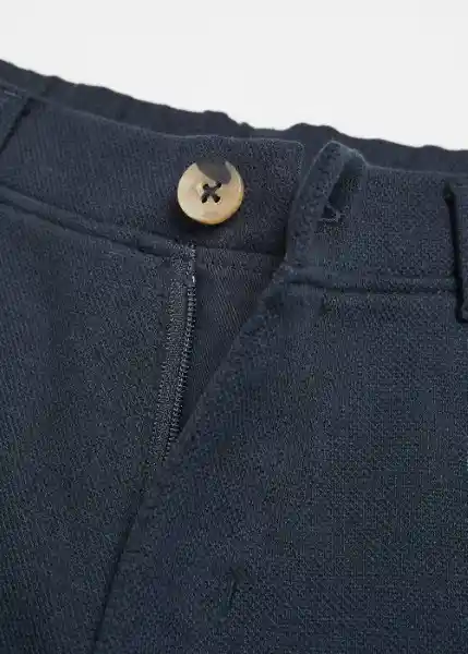 Bermuda Valles Navy Talla 12 Niño Mango