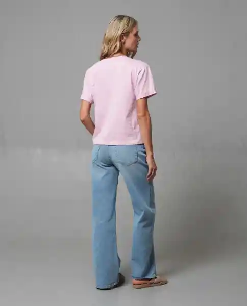 Camiseta Mujer Rosa Talla S 203G020_ROS142307 Rifle