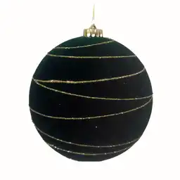 Navilandia Bola Verde Decorada Con Líneas 15 cm