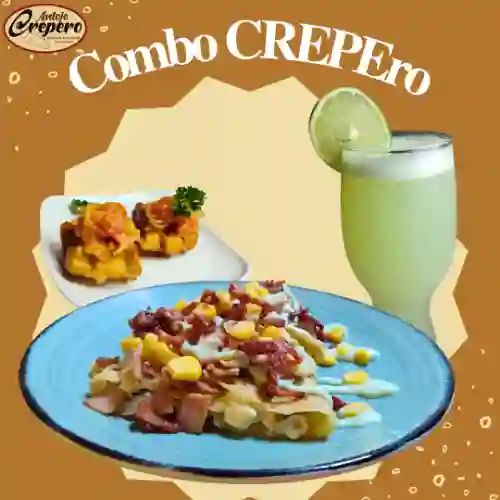 Crepe Pollo Tocineta en Combo