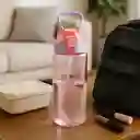 Botella de Plástico Rosa y Morado 780 mL Serie Miniso