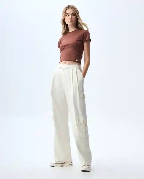 Camiseta Mujer Café Talla M 601G012_CAF191430 Americanino