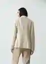 Blazer Mujer Beige Polvillo Medio Talla L 522G073 Naf Naf