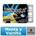 Trident Chicle Splash Menta Vainilla Sin Azúcar