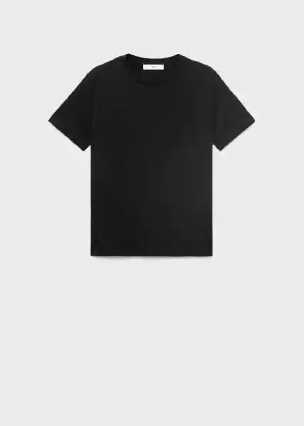 Camiseta Chals Negro Talla S Mujer Mango