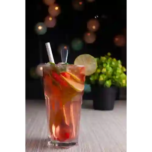 Soda Artesanal de Cereza y Albahaca