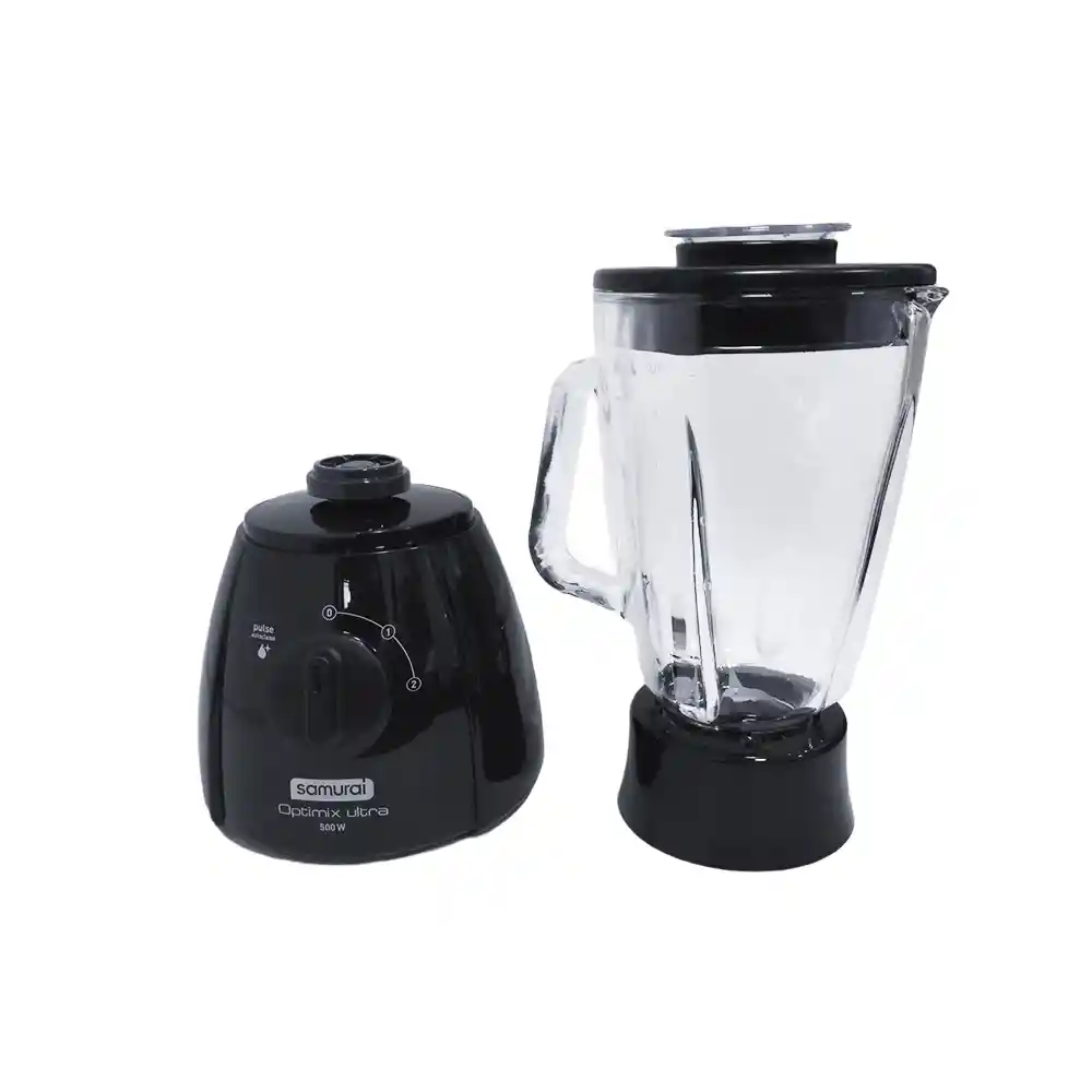 SamuraiLicuadora Optimix Ultra Vaso Vidrio Negra