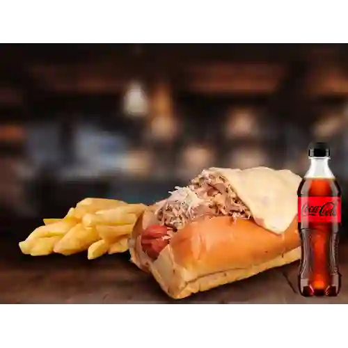 Combo perro mixto + coca-cola zero 400ml