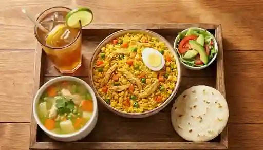 Combo Personal Arroz, Presa Y Sopa