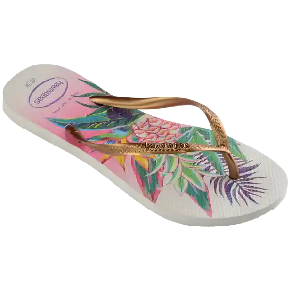 Sandalias Slim Tropical Blanco Talla 38 4122111 Havaianas