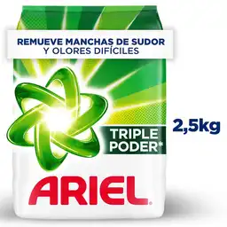 Detergente en Polvo Ariel Triple Poder 2.5kg