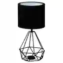 Ilumeco Lámpara de Mesa 1 Luz Negro 6586A-1703