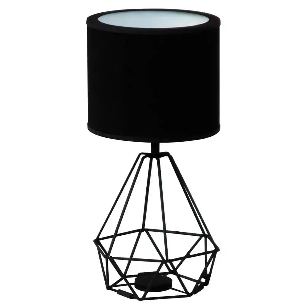 Ilumeco Lámpara de Mesa 1 Luz Negro 6586A-1703