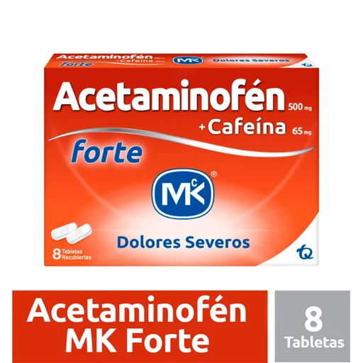 Mk Forte Acetaminofén/Cafeína (500 mg/65 mg)