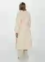 Gabardina Trench Angela Beige Talla S Mujer Mango