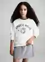 Sudadera Music Off White Talla 14 Niñas Mango