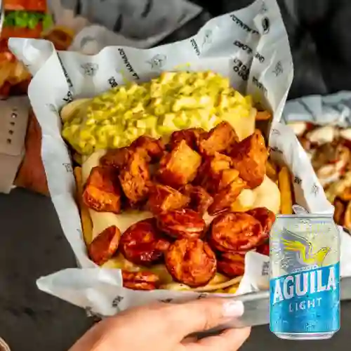 Combo Chicha Fries X1 + Cerveza Aguila Light Lta 330ml