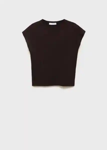 Jersey Camin Chocolate Talla L Mujer Mango