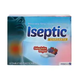 Iseptic Garganta Tabletas Sabor Frutos Rojos (10 mg / 1.4 mg)