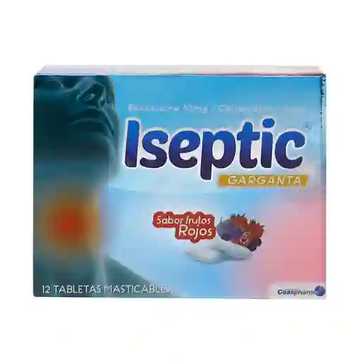 Iseptic Garganta Tabletas Sabor Frutos Rojos (10 mg / 1.4 mg)