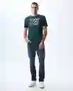 Camiseta Hombre Verde Talla M 841G001_VER195420 Americanino