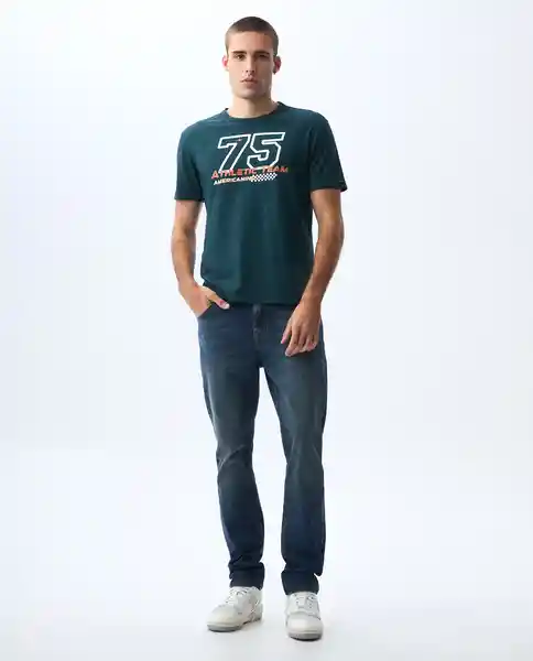 Camiseta Hombre Verde Talla M 841G001_VER195420 Americanino