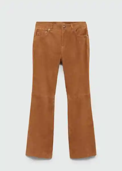 Pantalón Brooke Camel Talla 38 Mujer Mango