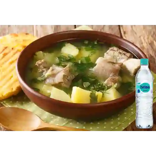 Combo Caldo de Costilla + Brisa Sin Gas 600ML