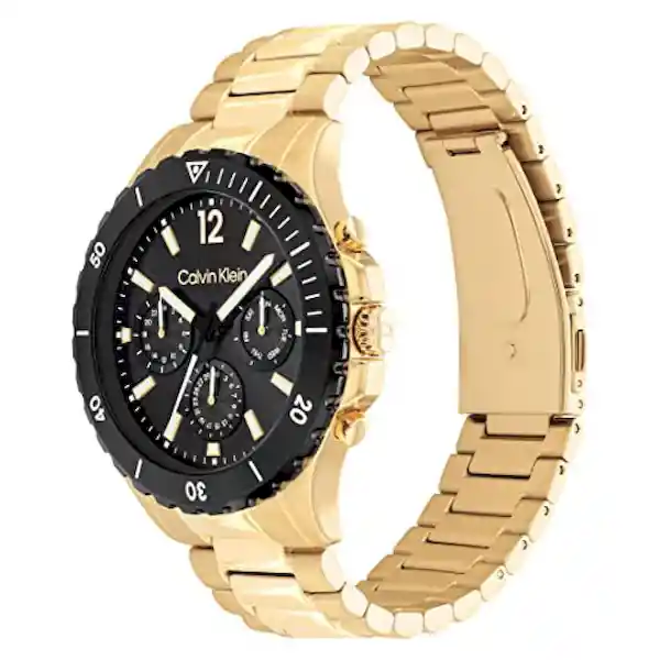 Reloj Sport Para Hombre Color Dorado 25200116 Calvin Klein