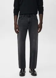 Jean Moby Tejano Gris Oscuro Talla 44 Hombre Mango