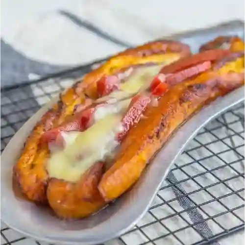 Platano con Queso y Bocadillo