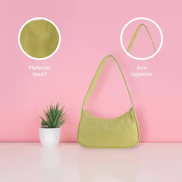 Bolso Hobo Colección Romantic Verde Militar Miniso