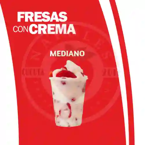 Fresas con Crema Mediana