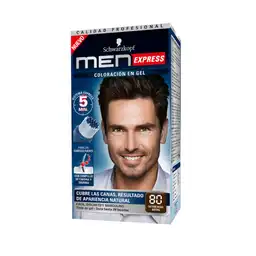 Men Express Tinte Castaño Negro Natural 80 40 mL