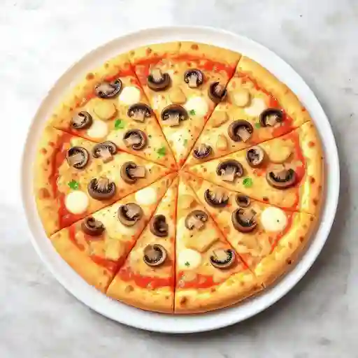Pizza Pollo y Champiñones Familiar