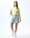 Short Mujer Azul Talla 6 351G000_AZU114604 Americanino
