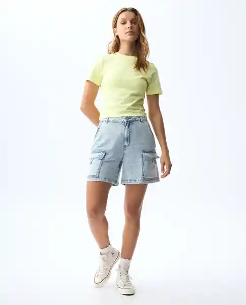 Short Mujer Azul Talla 6 351G000_AZU114604 Americanino