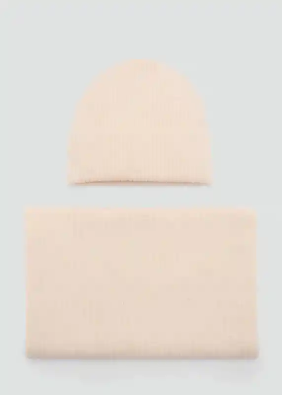 Gorro Alaskab Off White Talla 99 Niñas Mango