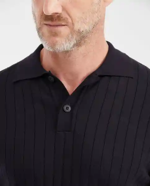 Camiseta Polo Canale Negro Sombrio Ultraoscuro Talla M Chevignon